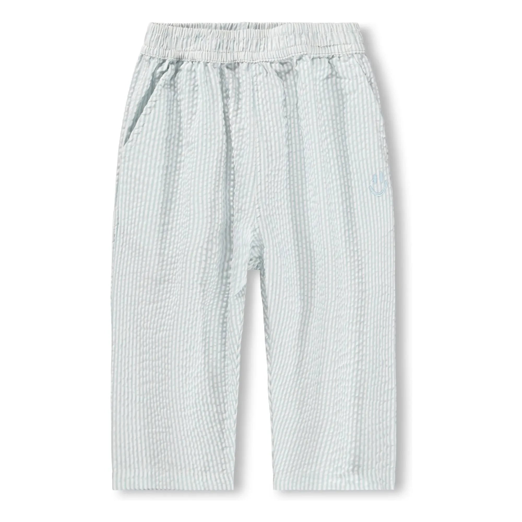 Molo - Sois Gestreifte Bio-Baumwollhose | Hellblau