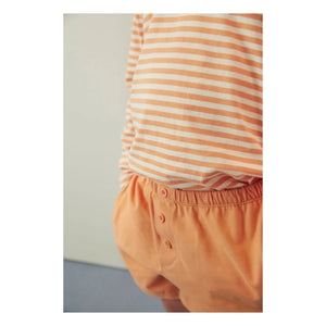 Gray Label - Bio-Baumwoll-Shorts mit Knöpfen | Aprikose