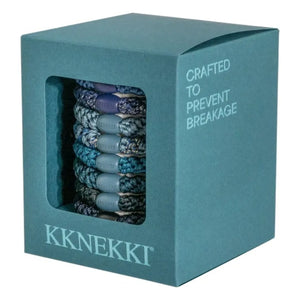 Bon Dep - 8er Set Haargummis Kknekki Arctic Edition | Eisblau