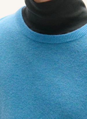 American Vintage - Raxow Wolle Pullover | Gepunktetes Blau