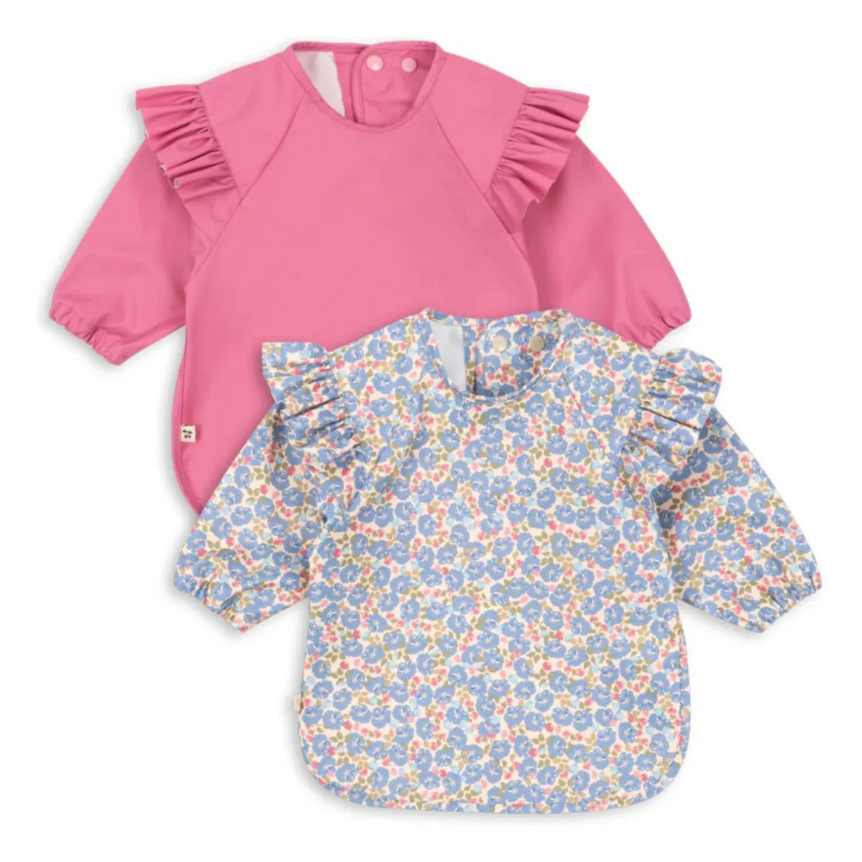Konges Sløjd - Rosier Langarm-Lätzchen - 2er Set | Rosa