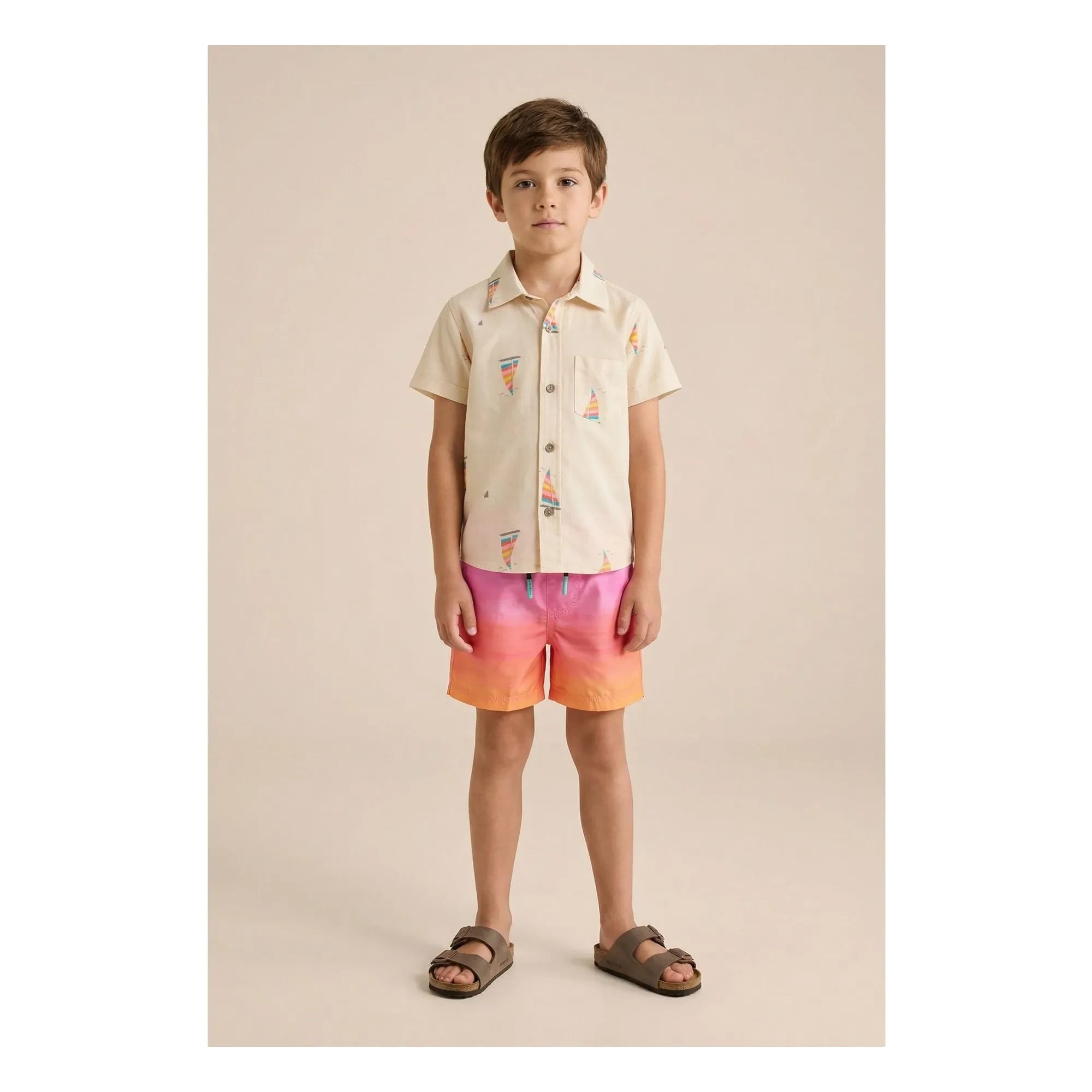 Pepita & Me - Lagen-Badeshorts | Rosa