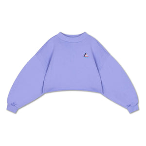Repose AMS - Bio-Baumwoll-Logo-Crop-Sweatshirt | Flieder