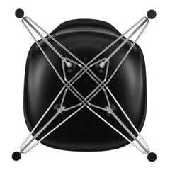 Vitra - DSR Plastic Chair - Chromgestell - Charles & Ray Eames | Schwarz