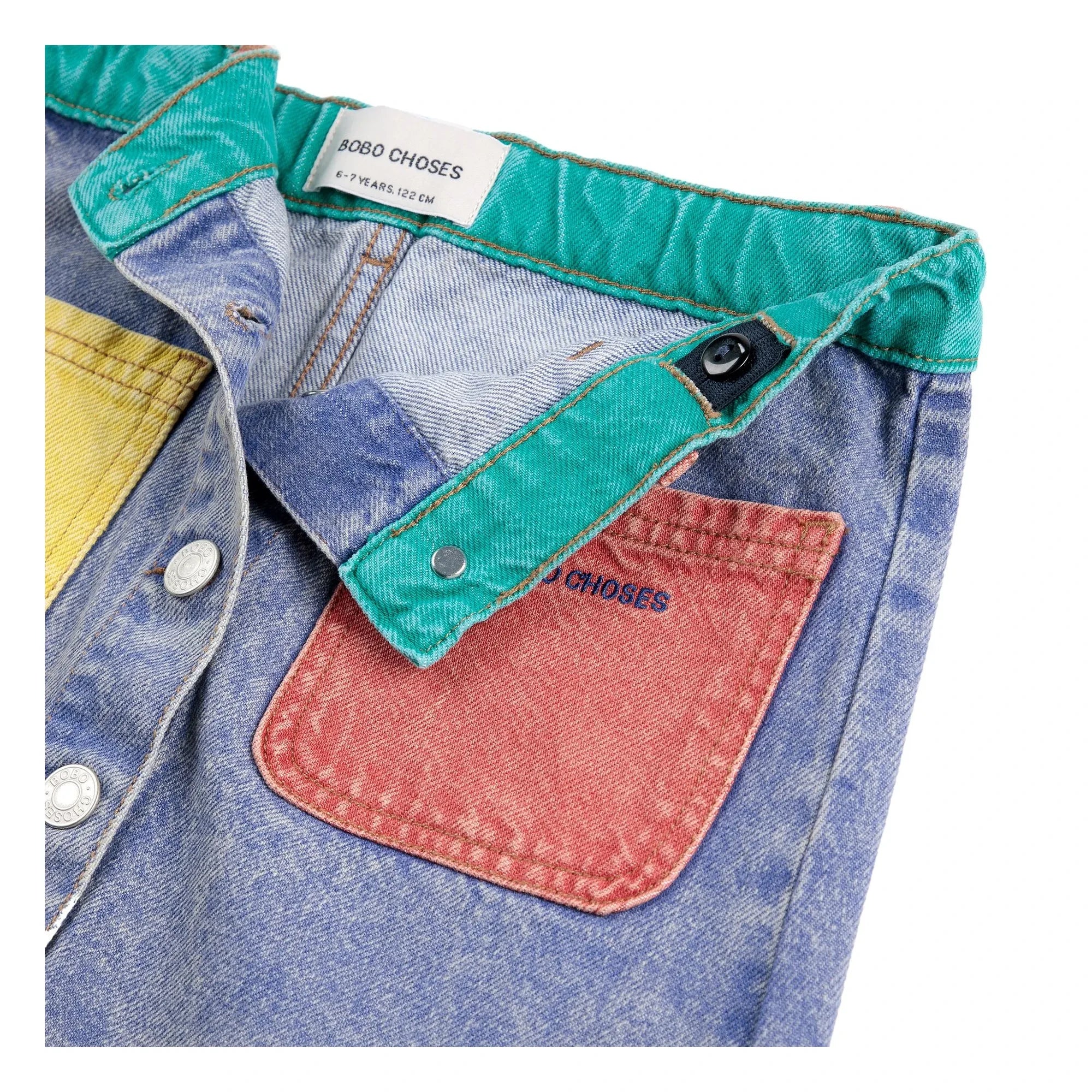 Bobo Choses - Rock aus Bio-Baumwolle mit Farbblock-Design | Blau