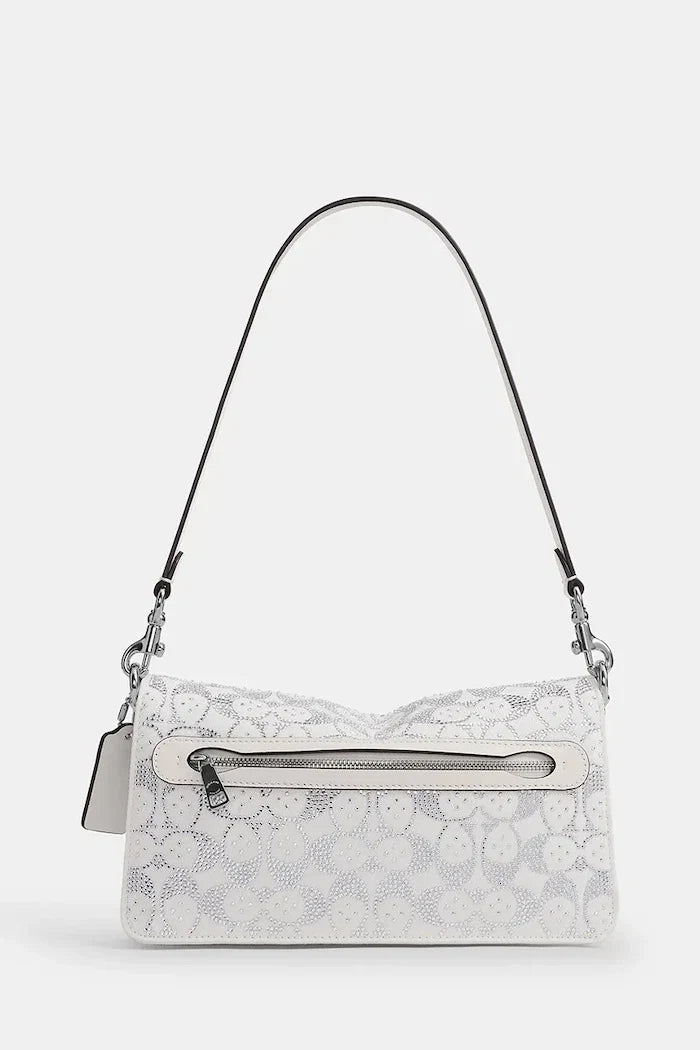 Coach denim kadın çapraz çanta Soft Crystal Denim Tabby Shoulder Bag 26