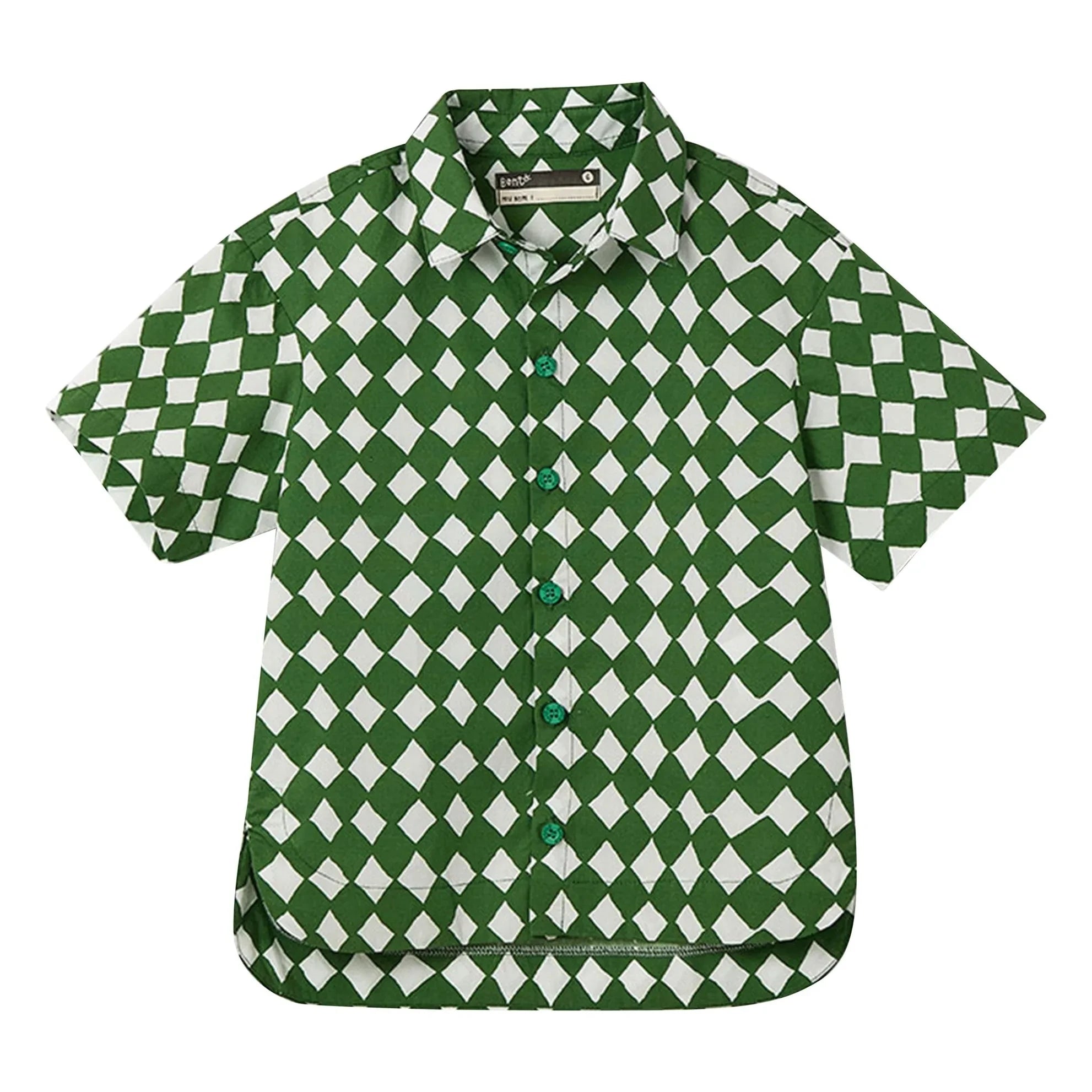 Fabula - Damier Hemd | Grün