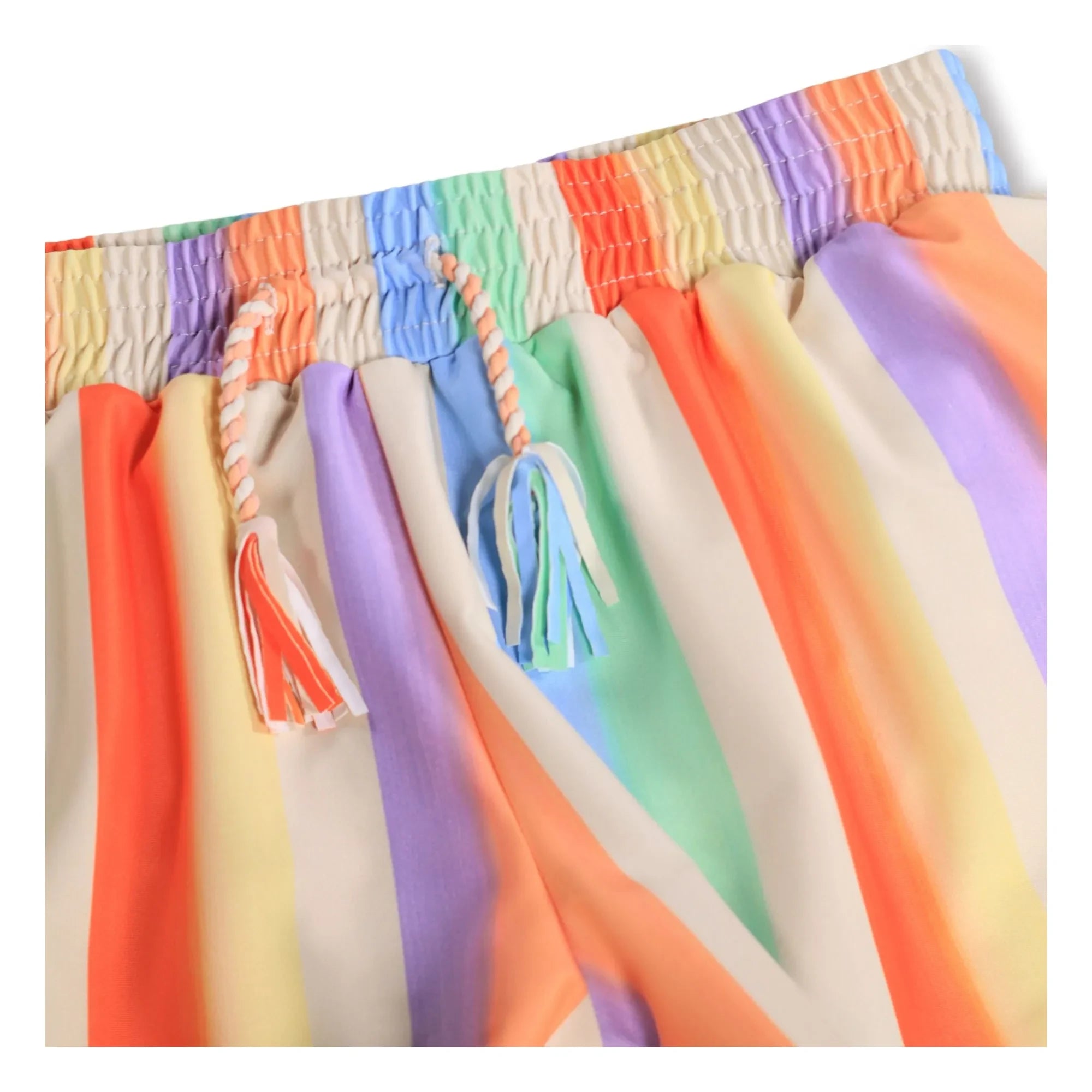 Molo - Nicci Gestreifte Recycelte Faser Badeshorts | Orange