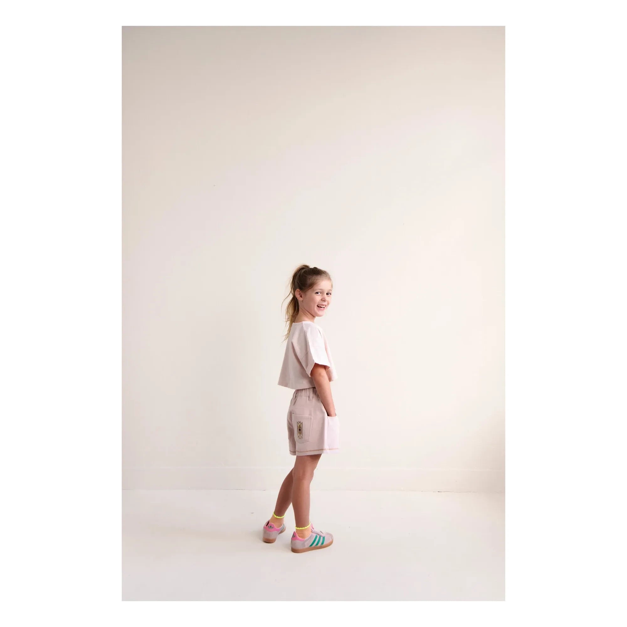 Jenest - Lizzy Yeah Crop T-Shirt Bio-Baumwolle | Blassrosa