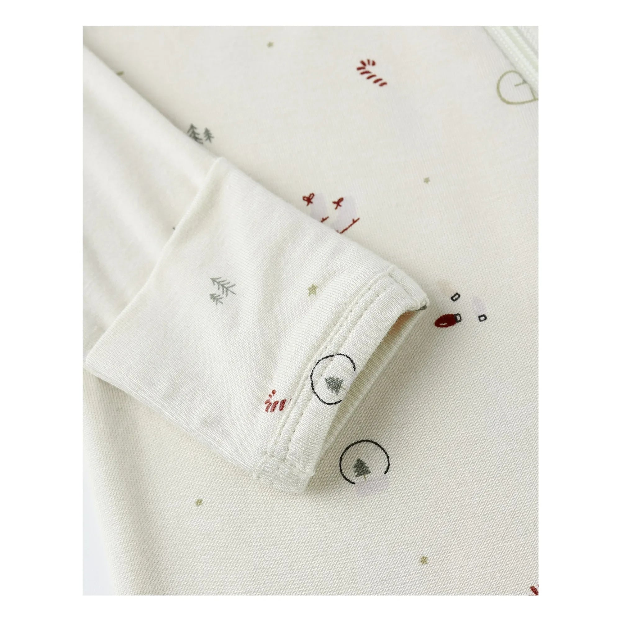 Quincy Mae - Winter Wonderland Overall mit Füßen | Ecru