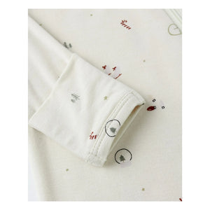 Quincy Mae - Winter Wonderland Overall mit Füßen | Ecru