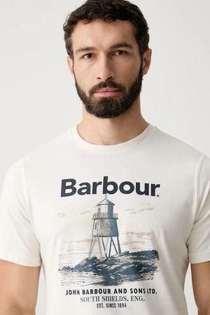 Barbour erkek pamuklu tişört Harbourside