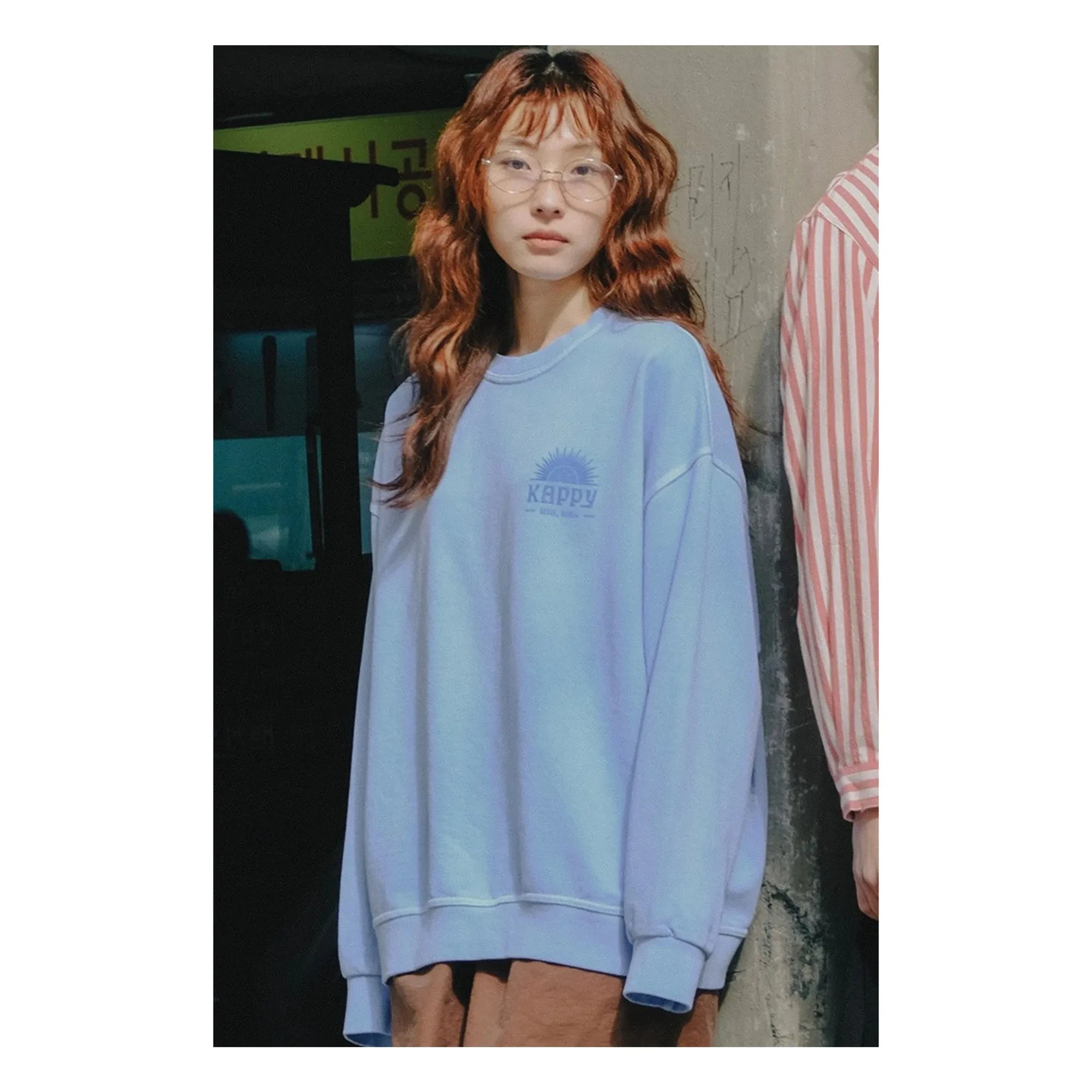 Kappy - Sunny Wing Pigment Sweatshirt | Hellblau