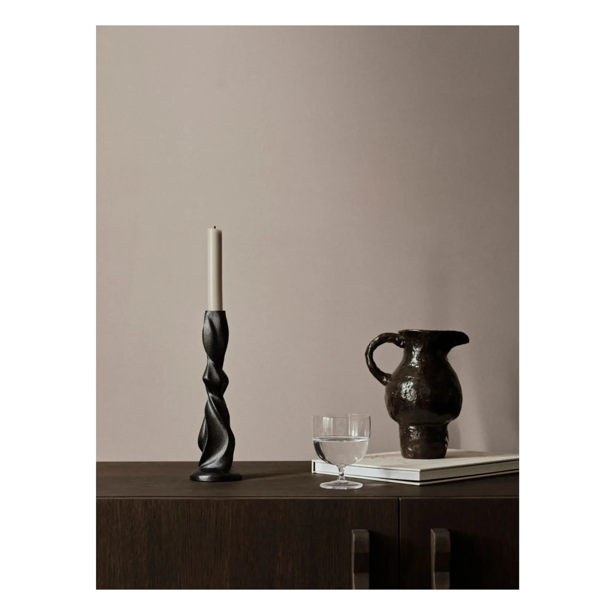 Ferm Living - Gale şamdan | Kömür grisi