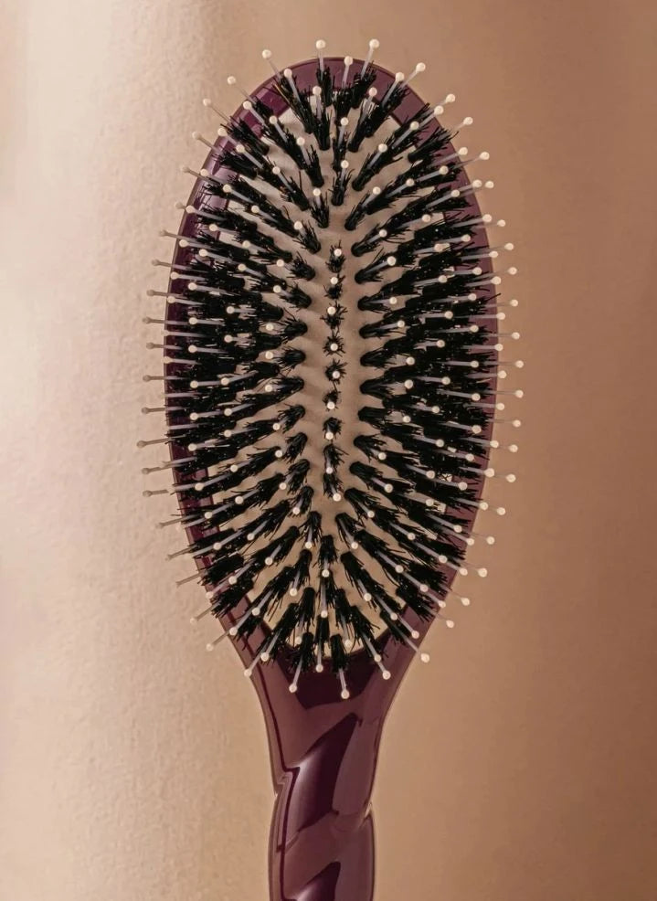 La Bonne Brosse - „L'Indispensable Douceur“ Haarbürste Nr. 03 - Empfindliche Kopfhaut | Aubergine