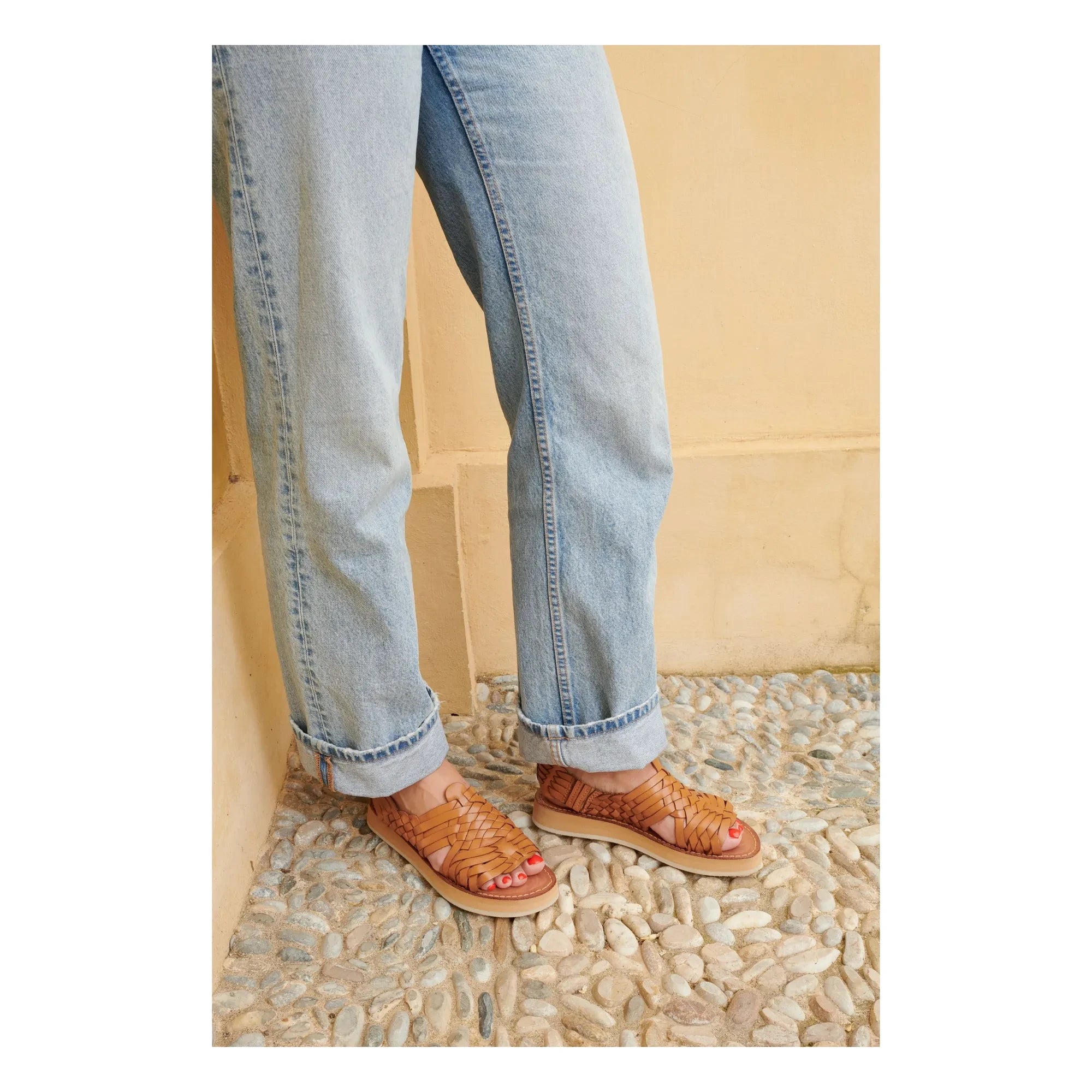 Mapache - Fria Sandale | Camel