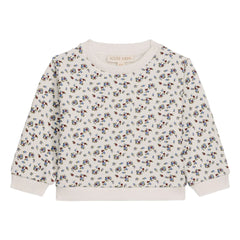 Louise Misha - Rosalia Bio-Baumwoll-Sweatshirt mit Blumenmuster | Creme