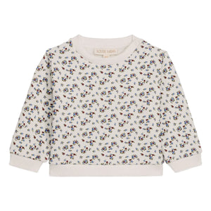 Louise Misha - Rosalia Bio-Baumwoll-Sweatshirt mit Blumenmuster | Creme