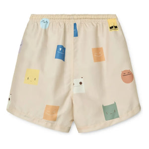 Liewood – Duke Badeshorts aus recycelter Faser | Creme