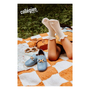 Collégien - Annette Spitzenrüschen-Socken | Natur