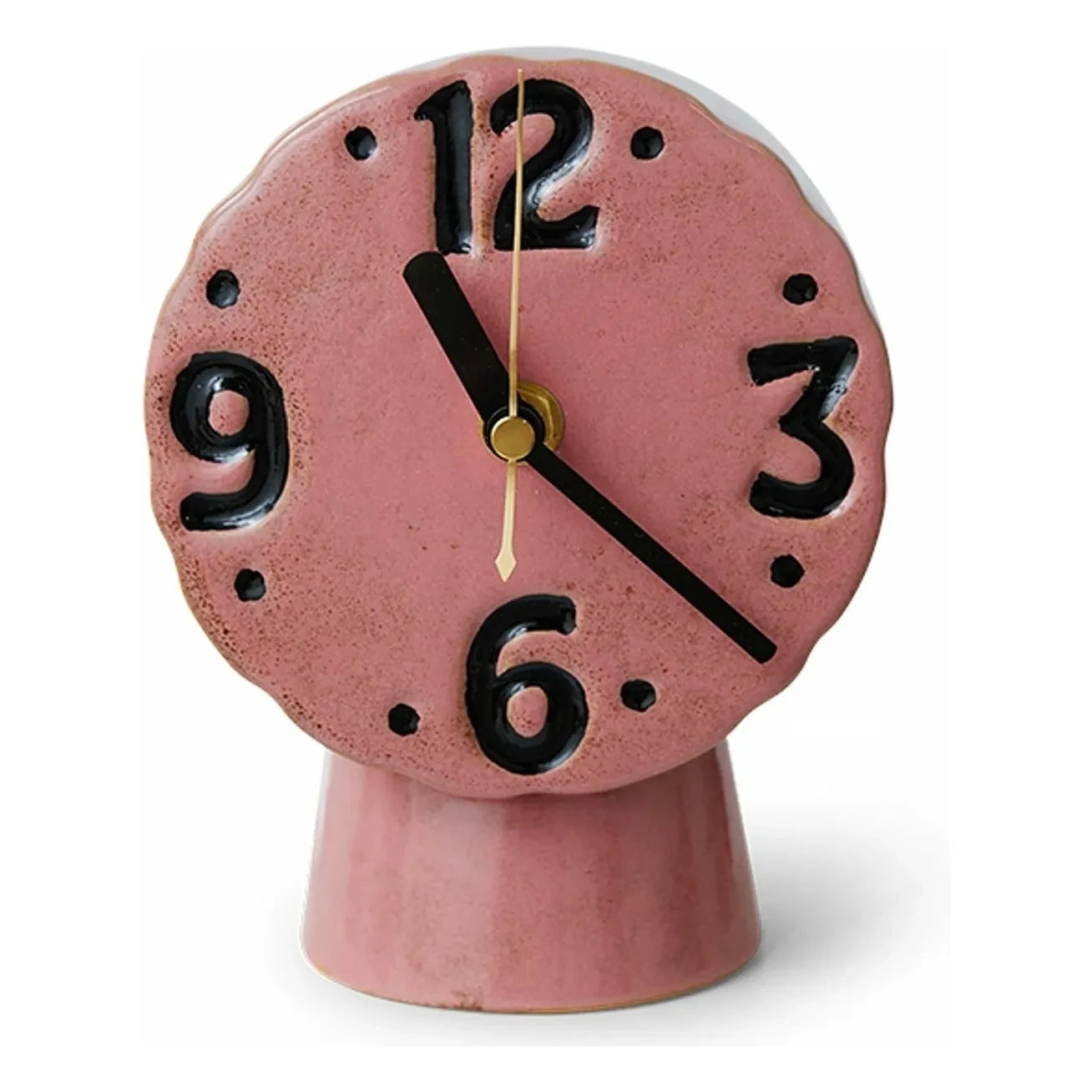 HKliving - Retro-Keramik-Uhr | Rosa