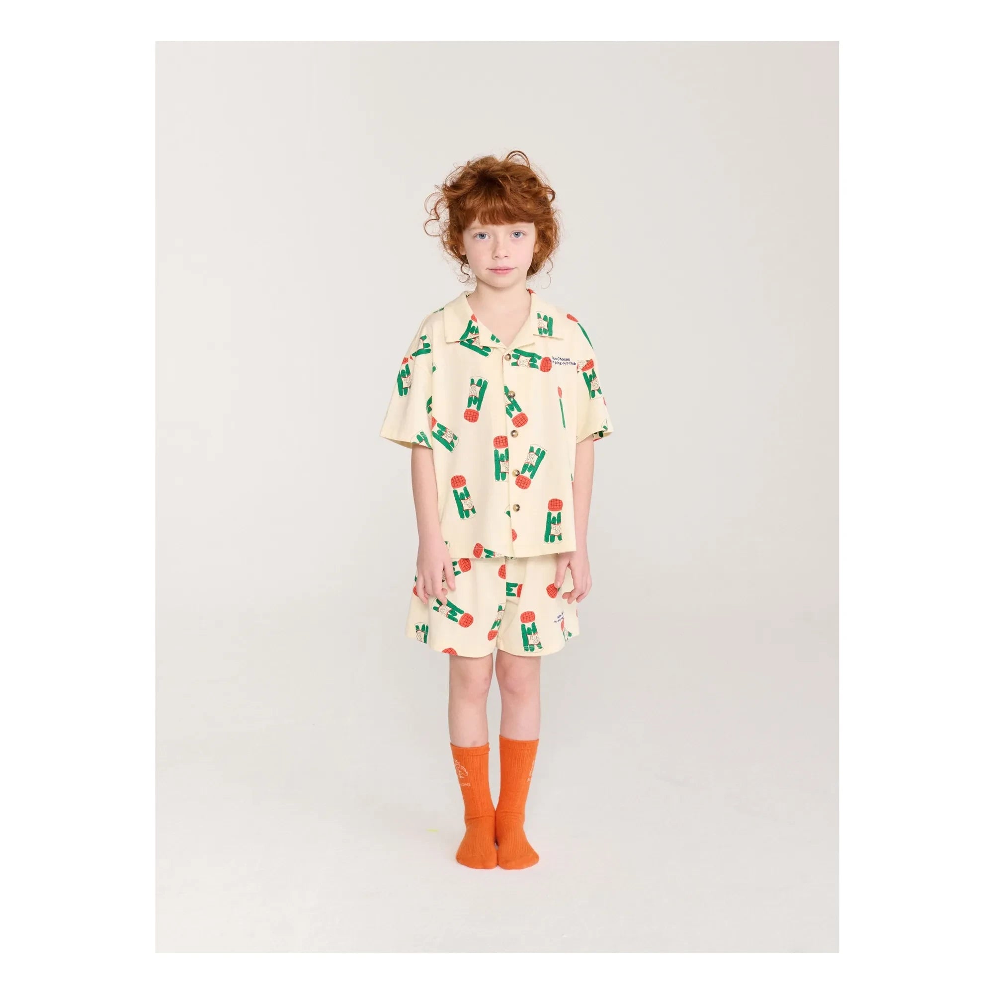 Bobo Choses - Pickles Set aus Bio-Baumwollhemd und Shorts | Ecru