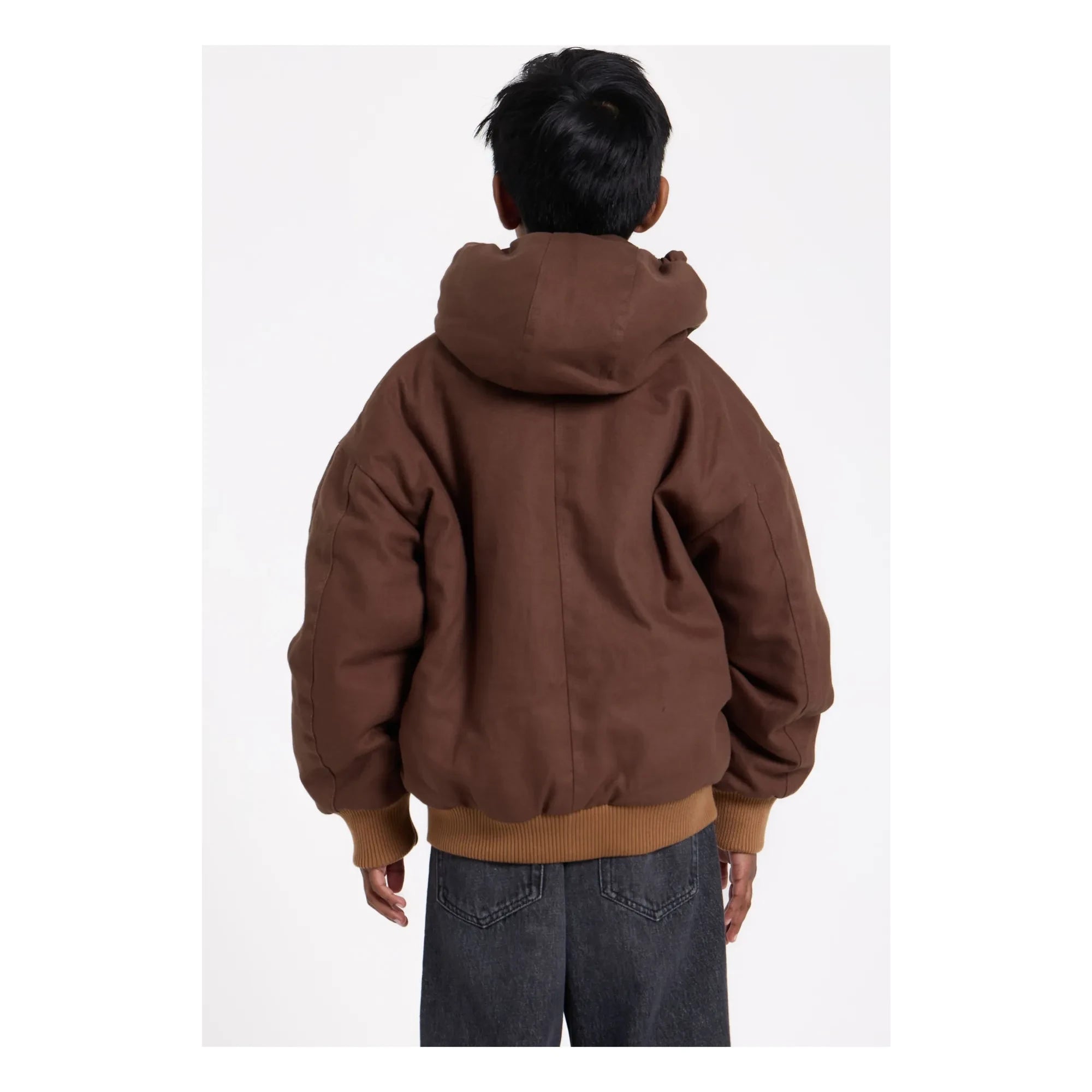 Hundred Pieces - Matte Kapuzenjacke | Braun