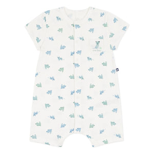 Petit Bateau - Strampler mit Tiermuster aus Bio-Baumwolle | Weiß