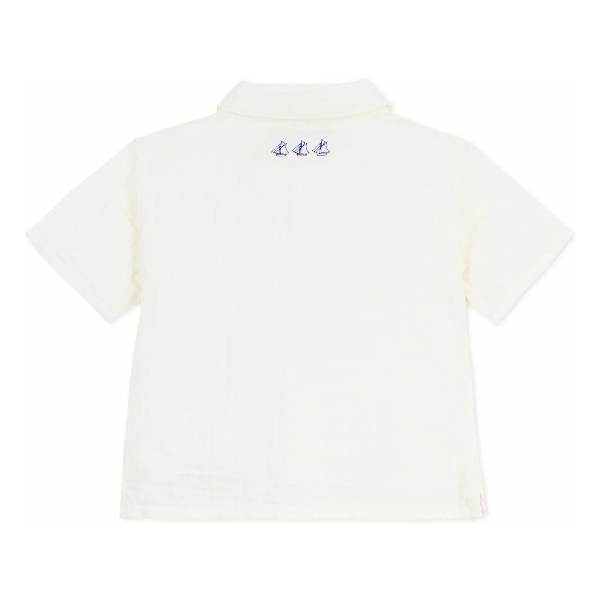 Petit Bateau – Hemd aus Bio-Baumwollgaze | Weiß