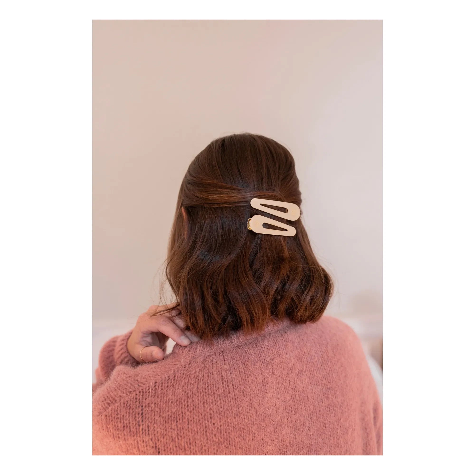 Bachca - Opaline Haarspangen - 2er-Set | Rosa