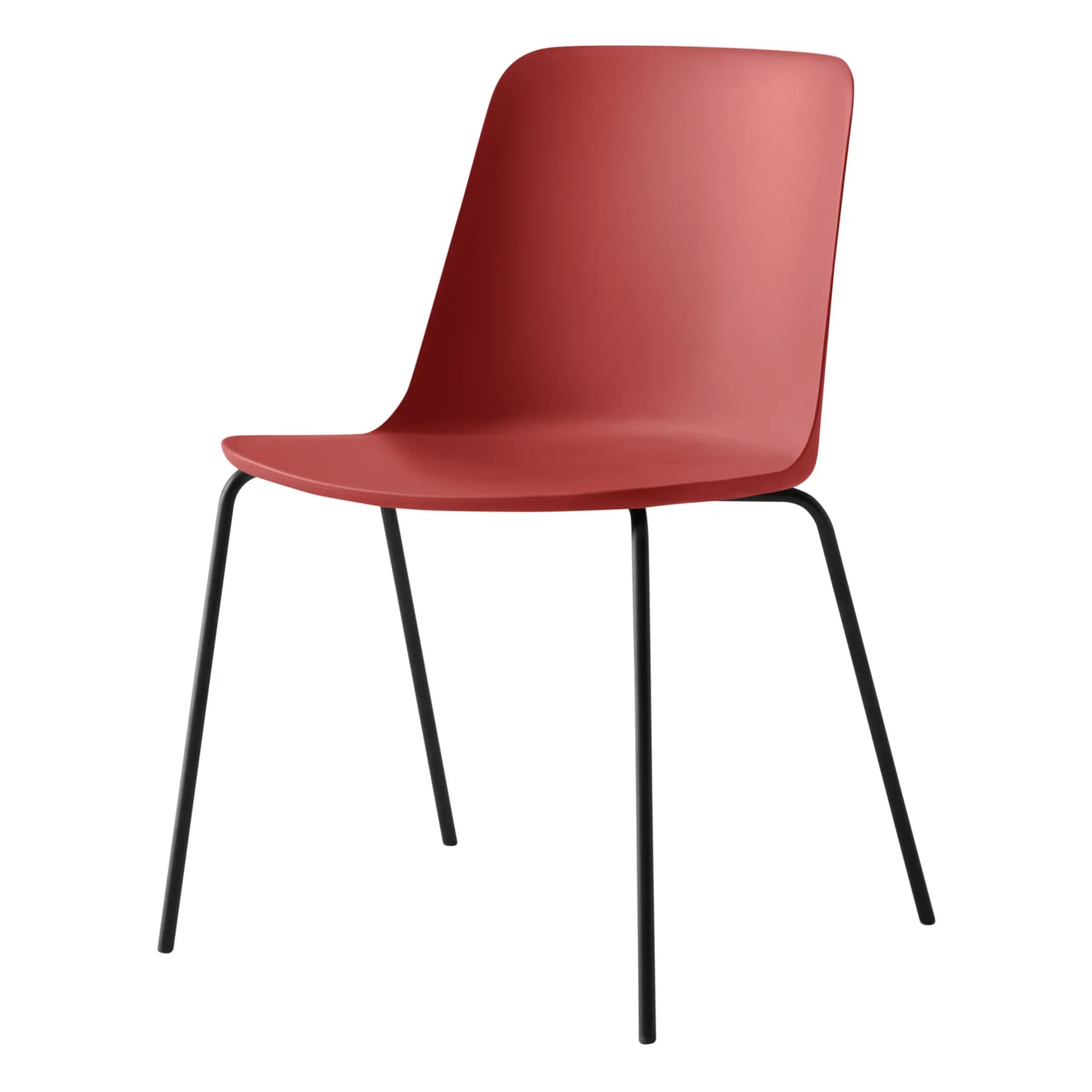 & Tradition – Rely HW65 Stuhl, Schwarzrahmen | Vermillion