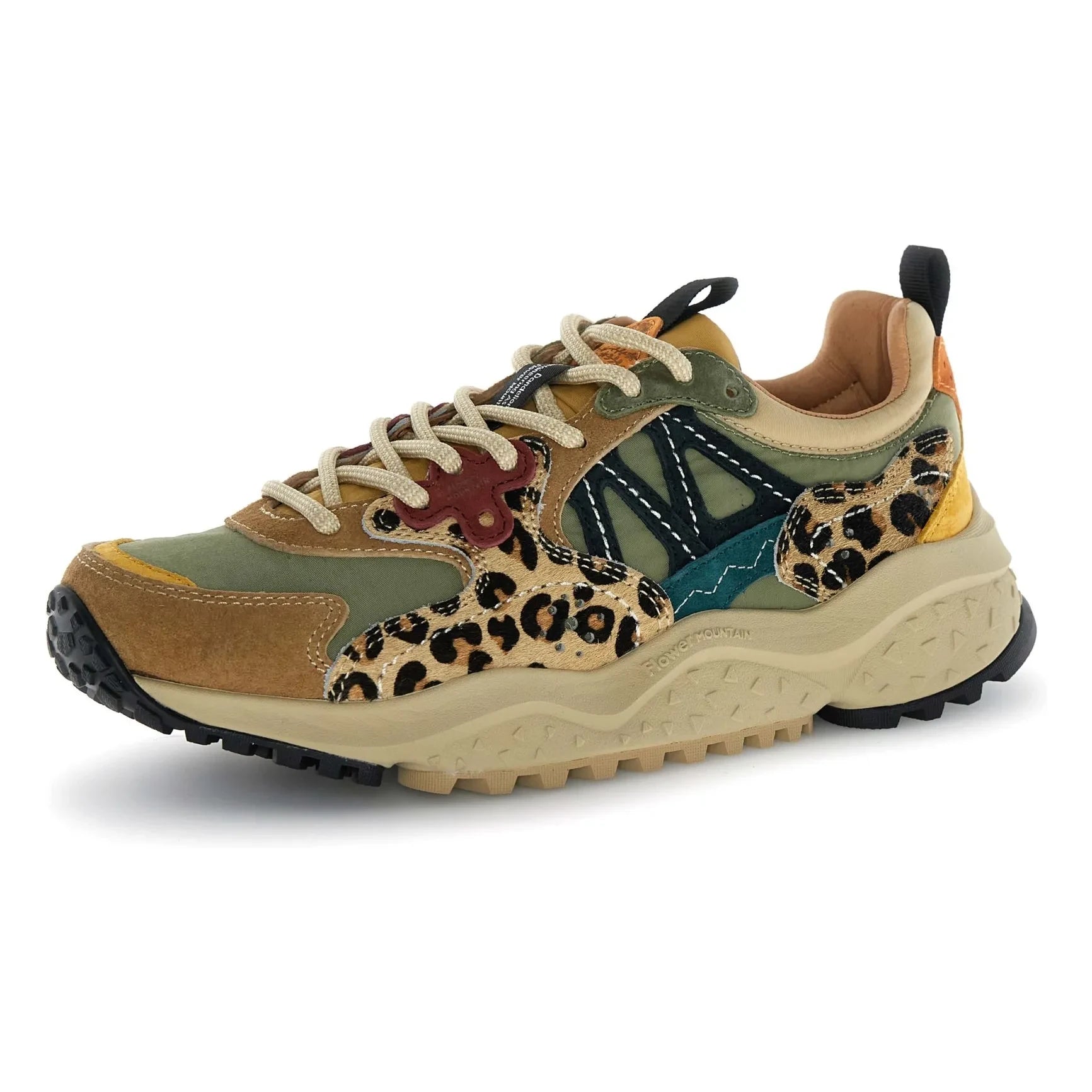 Flower Mountain – Solin Sneaker aus Wildleder und Nylon | Braun