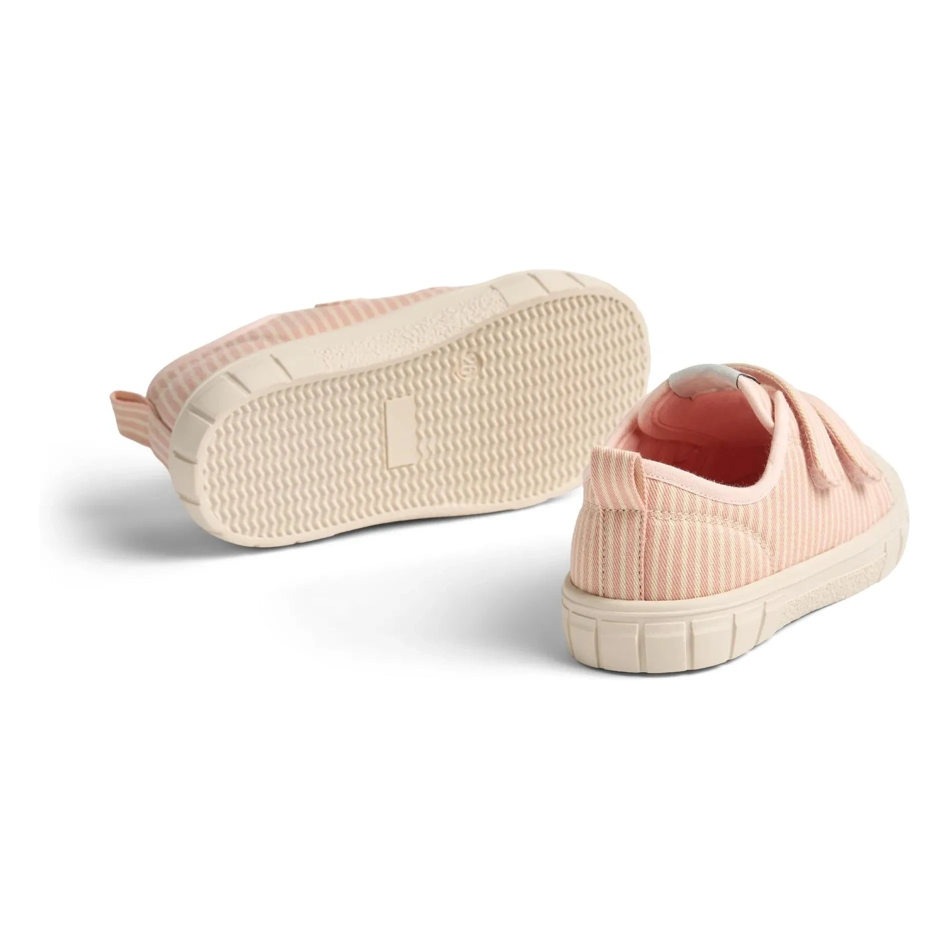 Wheat - Bobbie Striped Scratch Sneakers | Powder Pink