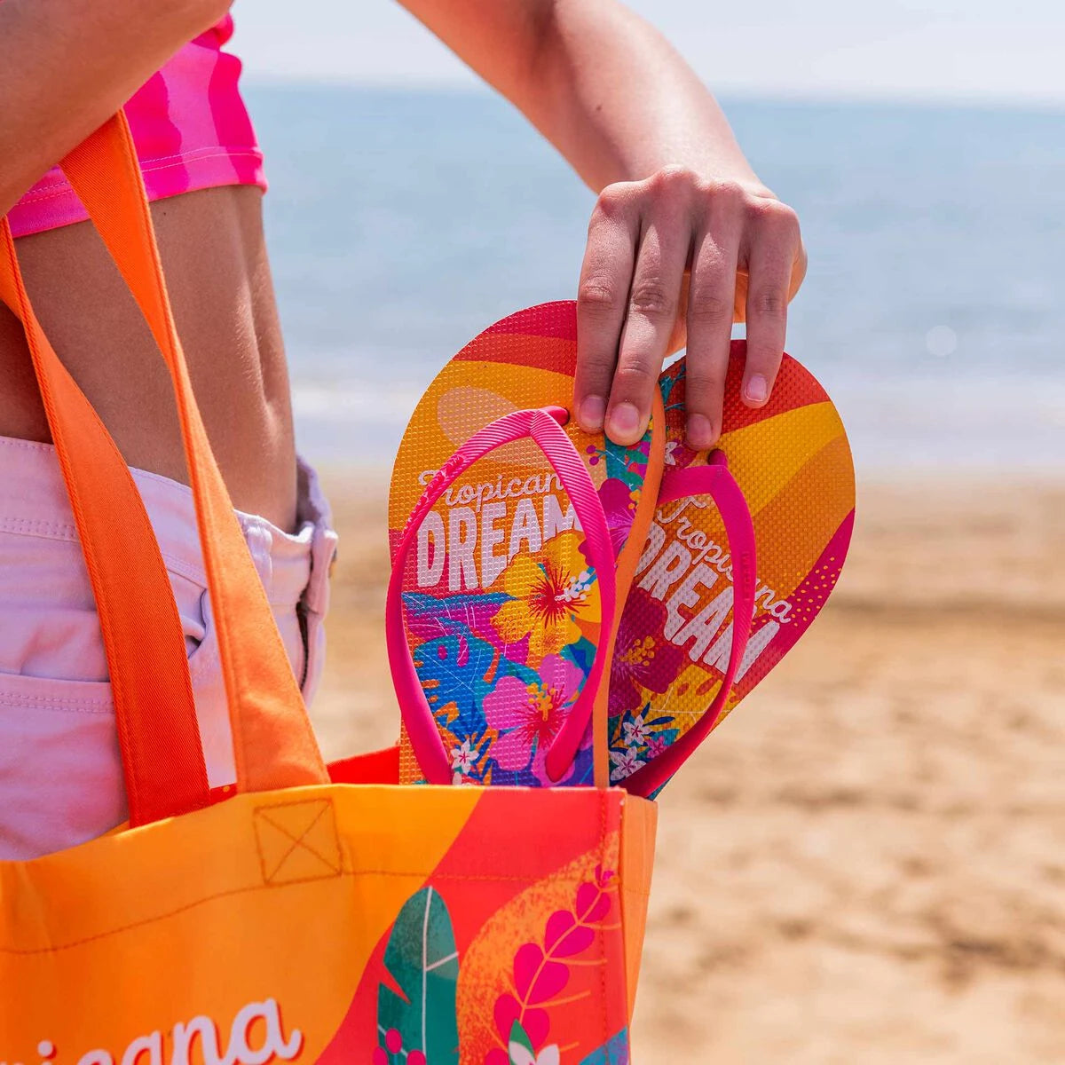 Legami - Größe 40/41 Slim Tropicana Dream Flip-Flops