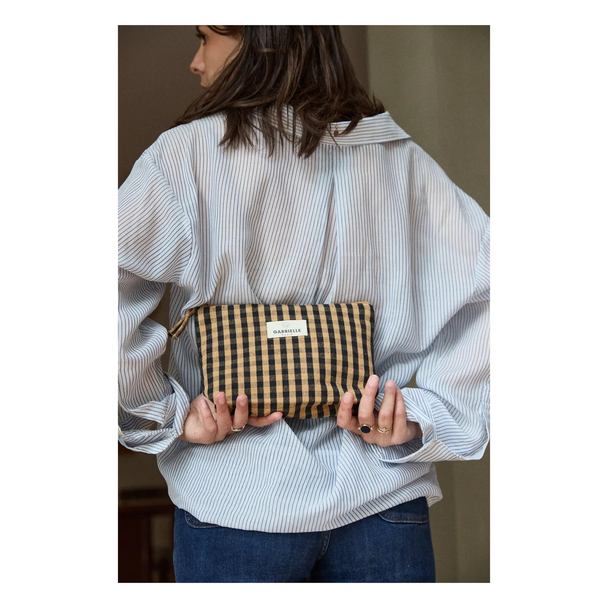 Gabrielle Paris - Vichy Tasche | Braun