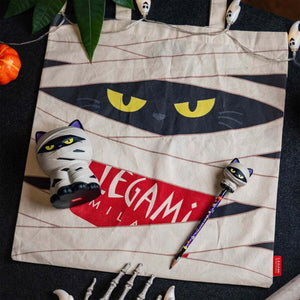 Legami - Cadılar Bayramı Pamuklu Bez Çanta Mumya Kedi
