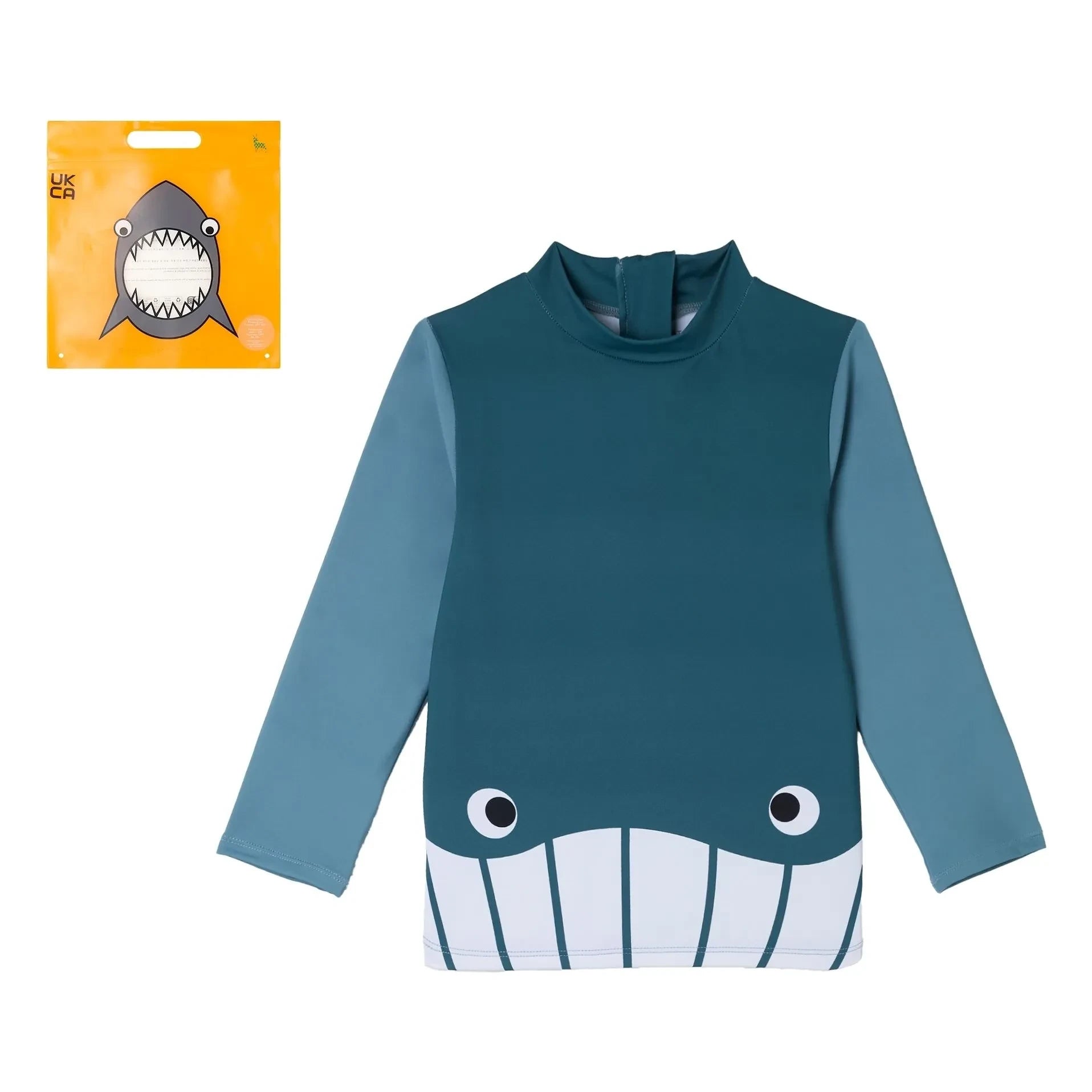 Stella McCartney Kids – Wal-T-Shirt mit UV-Schutz | Blau
