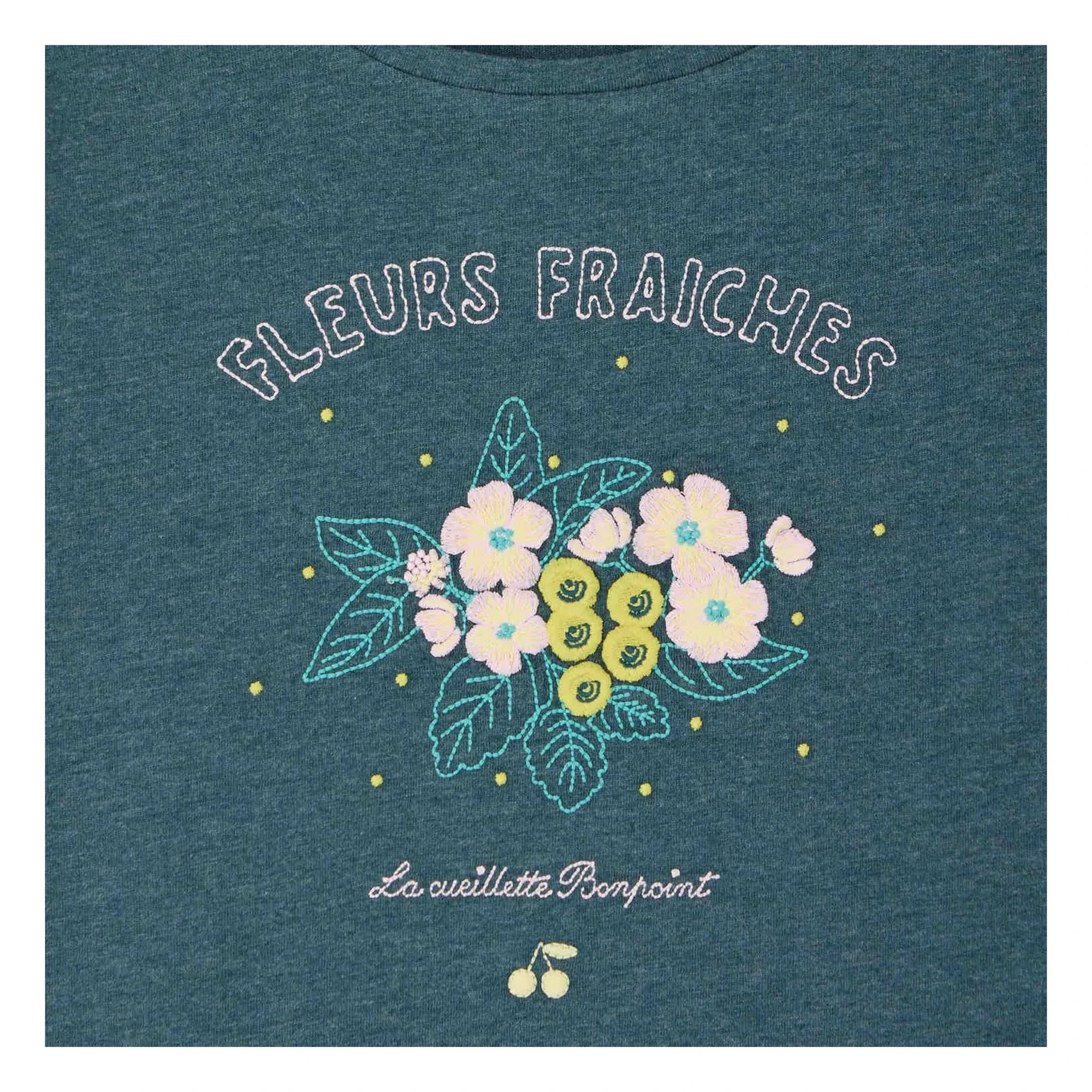 Bonpoint - Cyana T-Shirt aus Bio-Baumwolle | Smaragdgrün