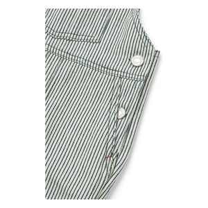 Liewood – Delani Gestreifter Jeans-Strampler | Marineblau