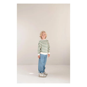 Jenest - Kay Gestreiftes Sweatshirt aus Bio-Baumwolle | Khaki