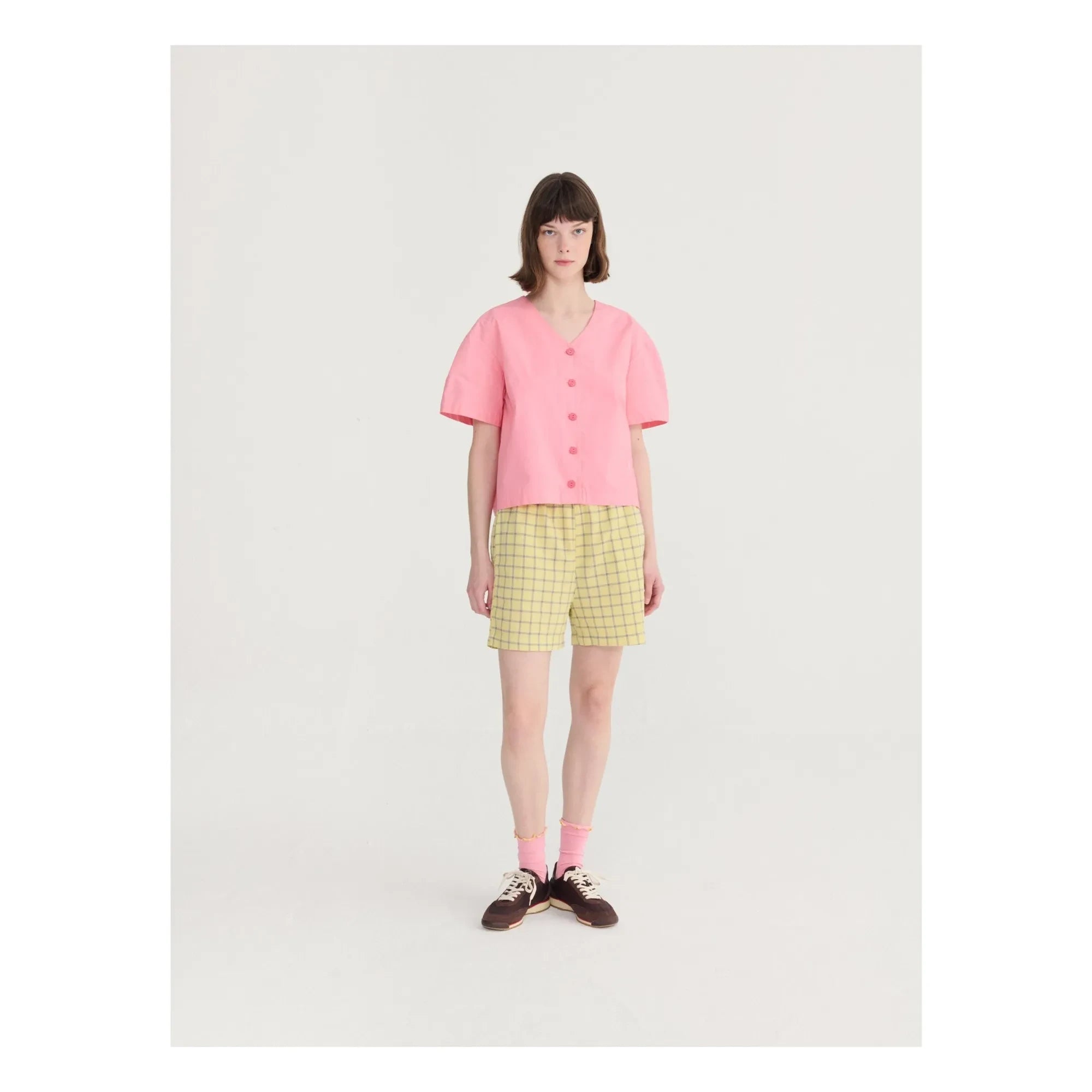 Bobo Choses - Spicy Window Musselin-Baumwollshorts | Gelb