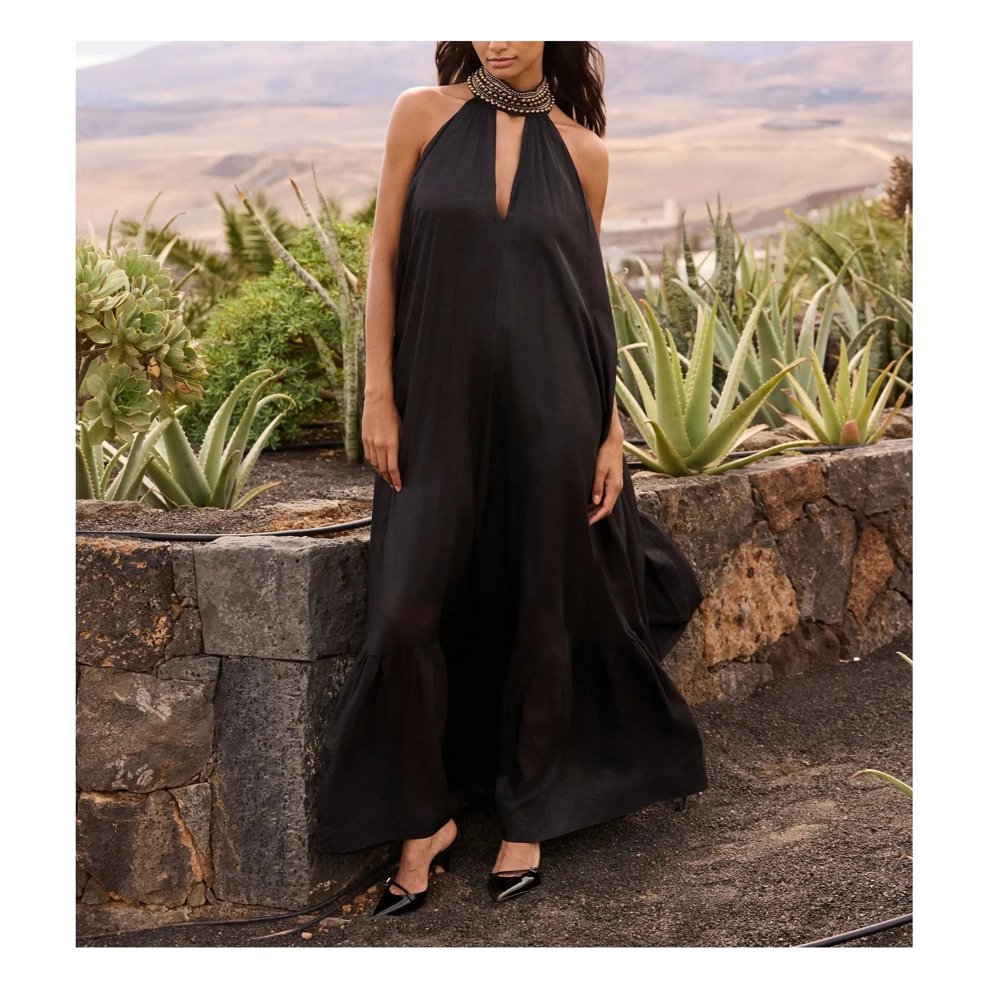 Mes Demoiselles - Lumon Metallic-Kleid | Carbon