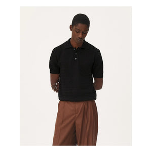 Noyoco - Haring Bio-Baumwoll Polo T-Shirt | Schwarz