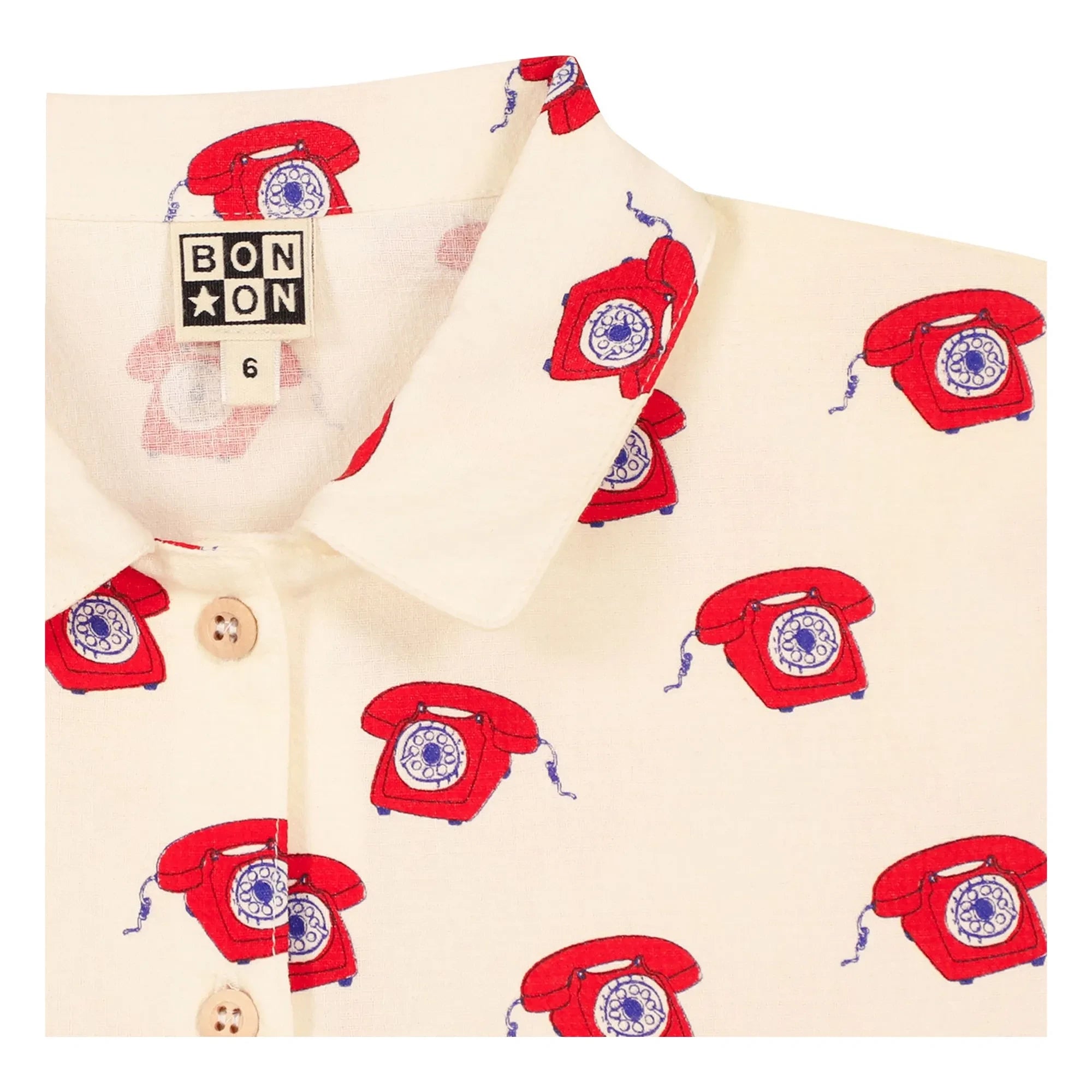 Bonton - Lulu Telephones Hemd | Rot