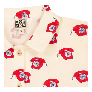 Bonton - Lulu Telephones Hemd | Rot