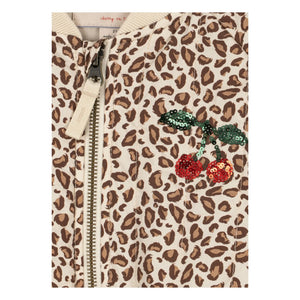 Konges Sløjd - Juno Leopard Pailletten Bomberjacke | Braun