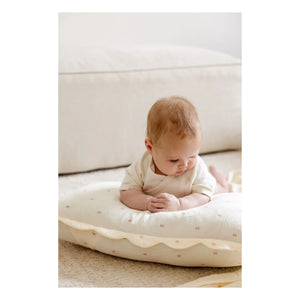 Soft Spot - Kissenbezüge aus Bio-Baumwolle mit Schleife – 2er-Set | Ecru