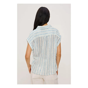Rails - Gestreifte Bluse Tuscany | Hellblau