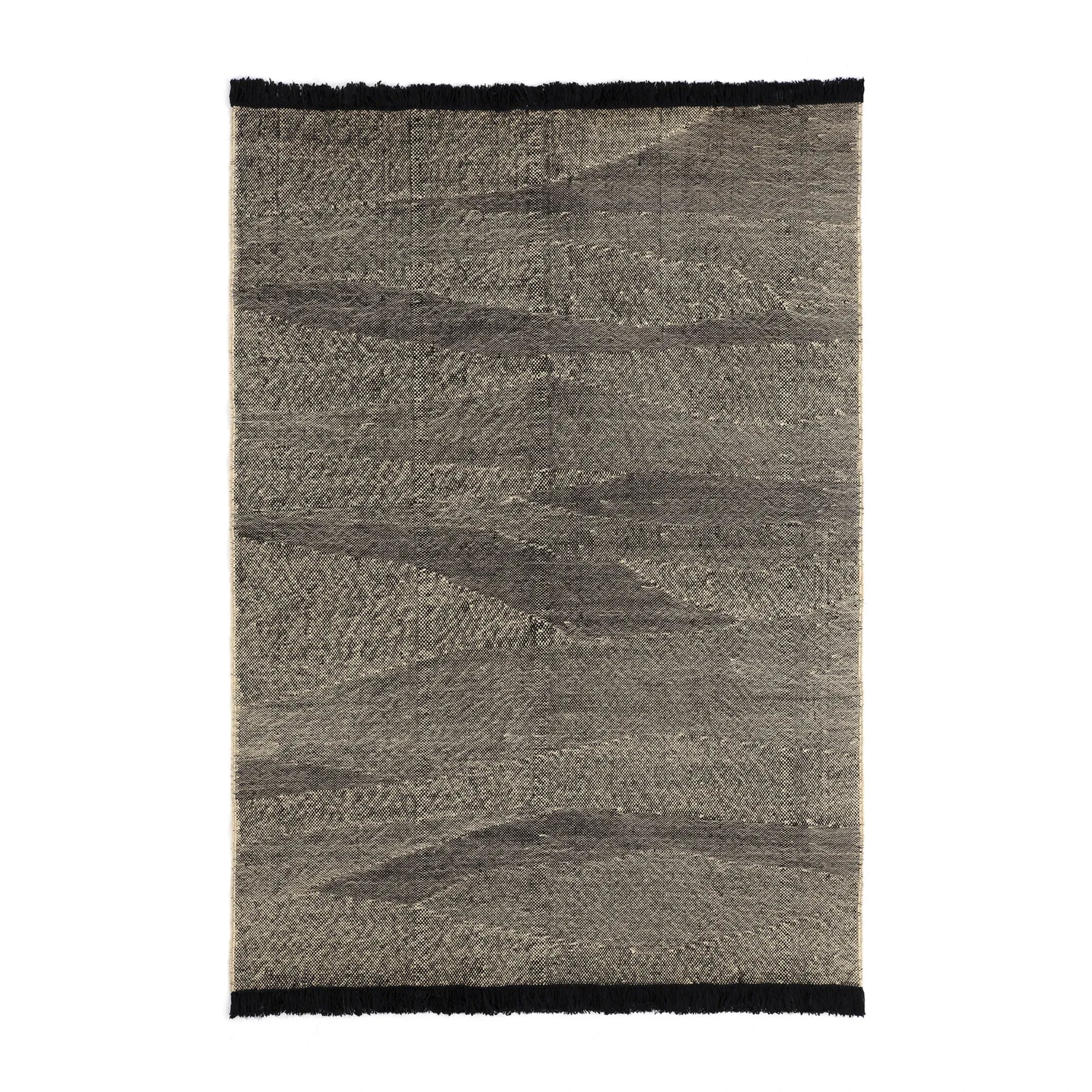 Nanimarquina - Telares Afghan Wollteppich | Schwarz