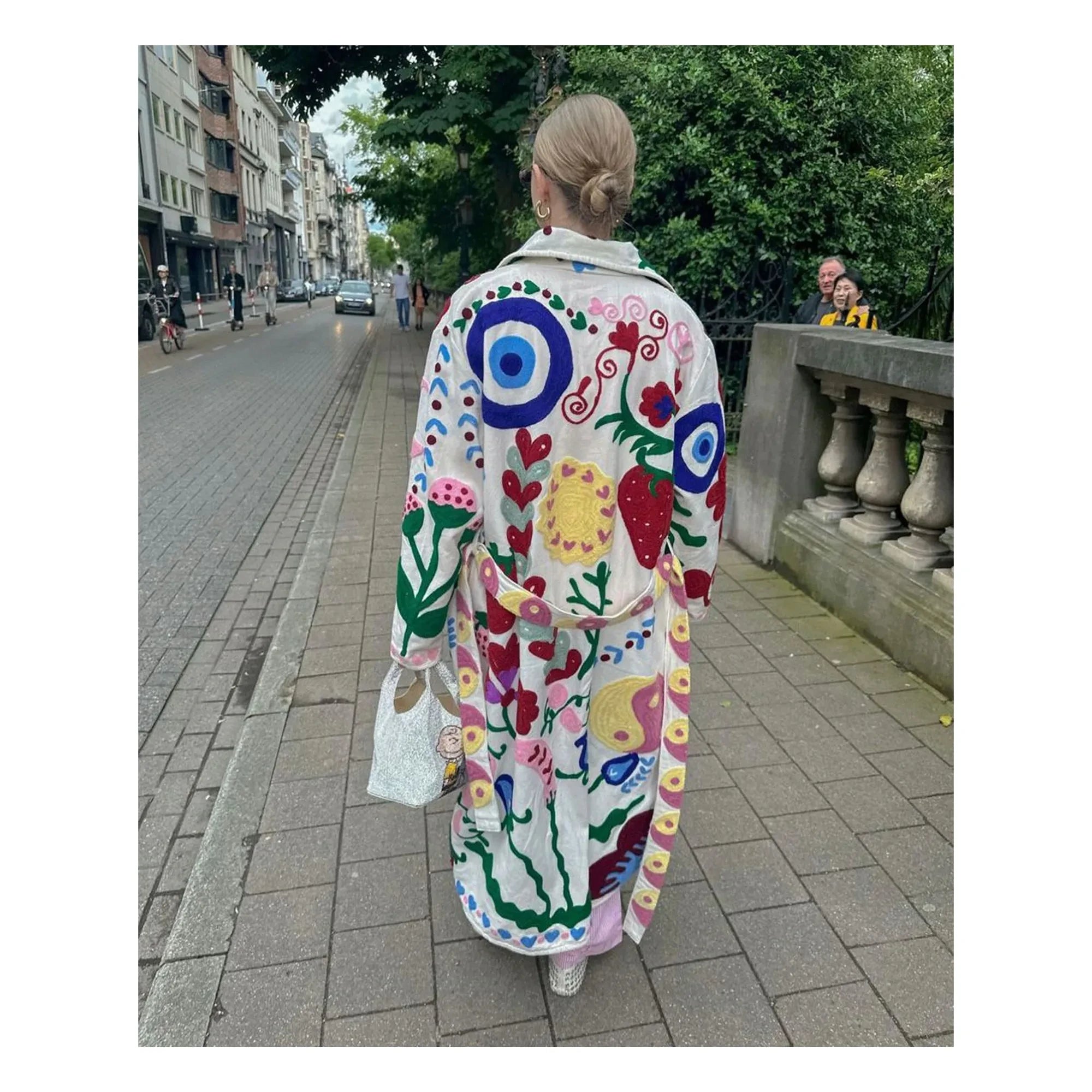 SISSEL EDELBO - Rosa-weißer Schwanenmantel | Weiß